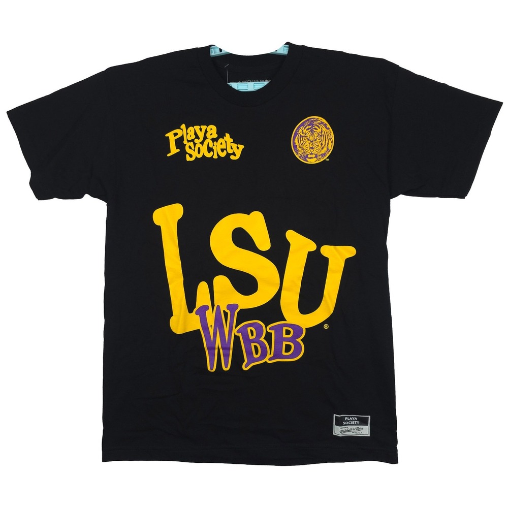 LSU Tigers Playa Society Mitchell & Ness NCAA Large Shirt Womens Basketball NWT
